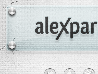 Shot Alexparker Page Glass Cracked crack glass logo photoshop