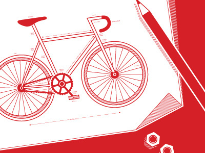 boikzmoind aiga anatomy bike boikzmoind build diagram film fixed gear fixie illustration nuts pencil salt lake city sketch tools