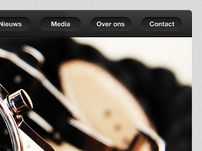 Menu header bar button dark haarlem navigation slideshow transparent ui watch watches web website