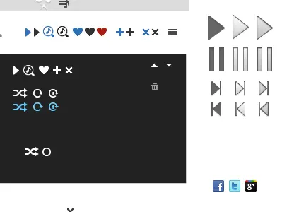 Upcoming icon set icons music