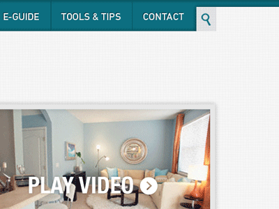 Color palette in context design website