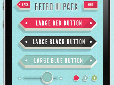 iOS App Theme Retro (WIP) app ios iphone ui