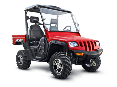 Retouch of a bad photo after atv before car cfmoto extreme isolated red retouch