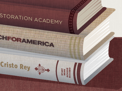 Nonstop Advocates Holiday Design books gold illustration maroon texture website