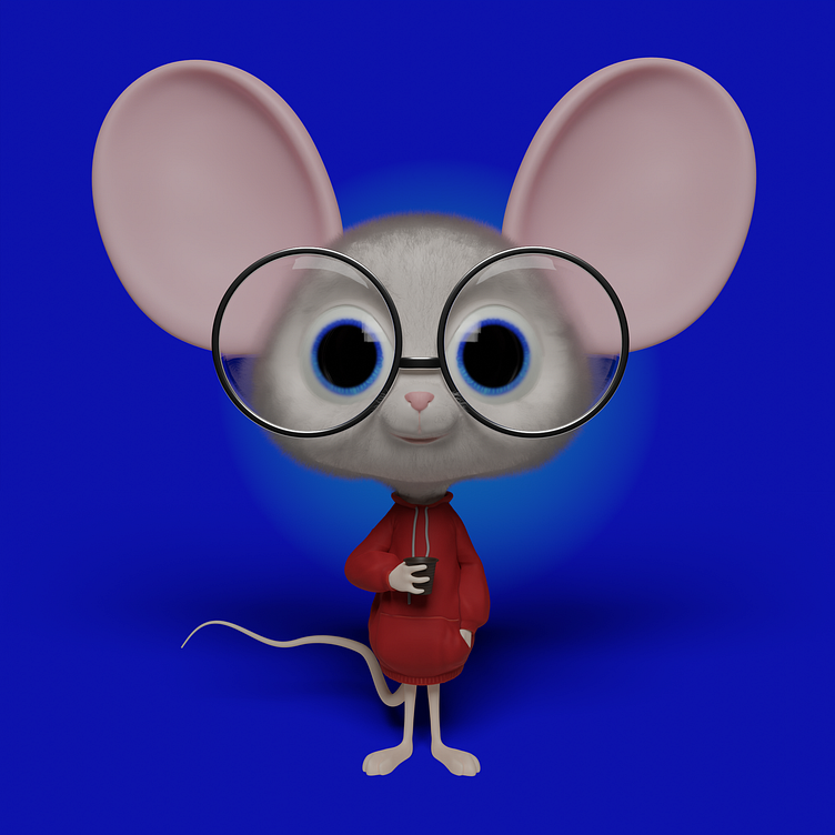 Nerd Mouse (NIkolay Naydenov course) by Dmitry on Dribbble