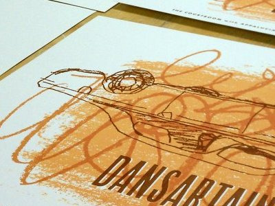 Dan Sartain Print gig poster