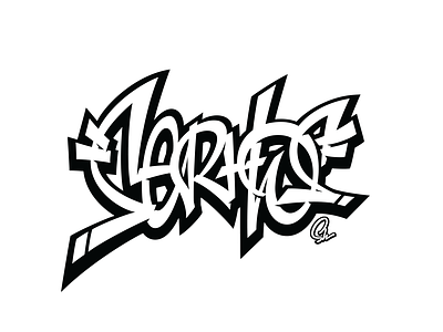 Serhos calligraphy custom graffiti handwriting lettering logo script tag tagging typography