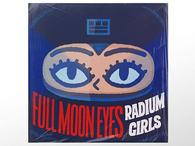 Radium Girl Full Moon Eyes branding cartoon cute design doodle fun graphic design illustration japanese kawaii music album radium girl swedish columbia