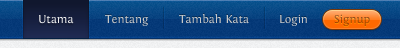 TopHeadr header interface link navigation signup ui wip