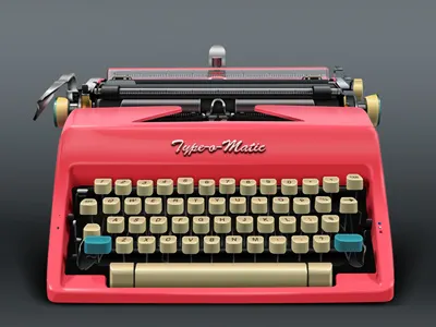 Retro Typewriter icon pink retro retro typewriter typewriter