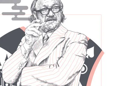 Dribbble 056 card drawing film hatch illustration king pinstripe pop culture royal spade tenenbaums