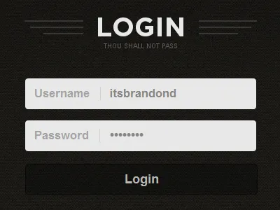 Login Screen clean text field ui ux