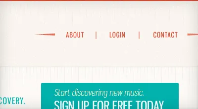 Mini Nav links list nav