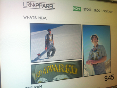 Learn Apparel launch! ecommerce sleek typography web fonts website