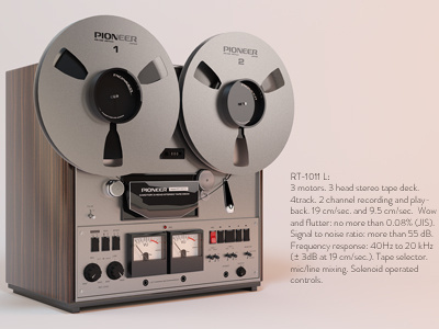Open Reel 2 (WIP) Update I model reel 2 reel tape vintage