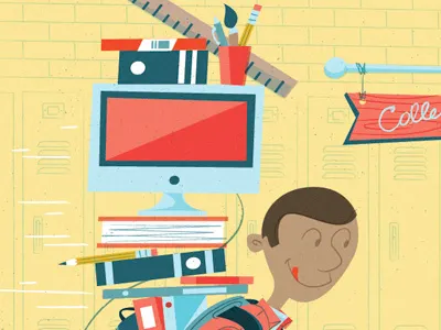 Colleeeeeeeeeeeeege admission college education illustration poster