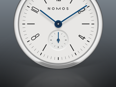Nomos clock metal nomos photoshop time watch white