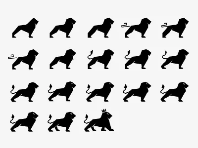 Lozahic - lion evolution - update branding concept consulting formation leadership lion logo lozahic management marketing