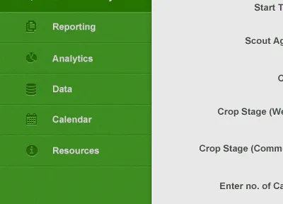Analytics Nav minimalist navigation sidebar ui
