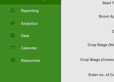 Analytics Nav minimalist navigation sidebar ui