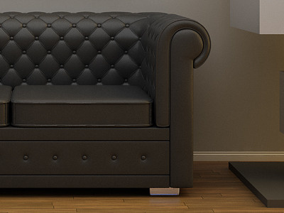 The Couch. (Final) 3d light render room