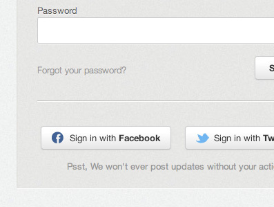 Kippt - Social Login app login signin social web webapp