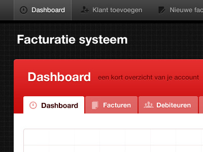 Invoice version 2.0 black icons invoice red webapp wip