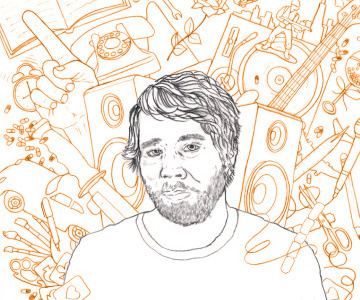 Evan Album Art design doodle evan haughey illustration music packaging