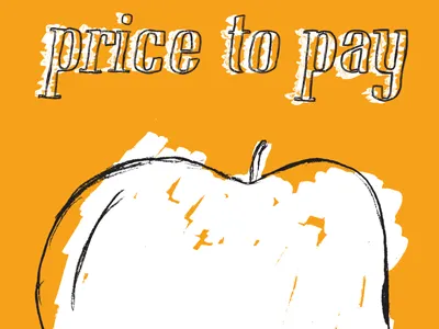 Produce Costs Leaflet Preview design food hand drawn leaflet lettering money preview price print process produce propaganda style typography yellow