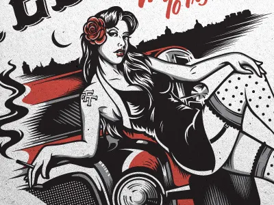 The Teezers Tee 02 design pinup tee teezers