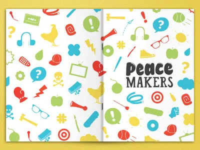Peacemakers Front & Back booklet cartoon cover peacemakers