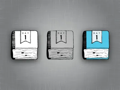 DayOne Sketch adobe ideas app handdrawn icon ios journal sketch