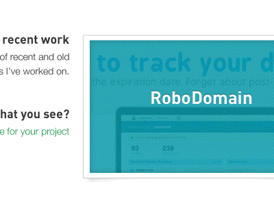 Portfolio thumbnail hover clean design portfolio texture website