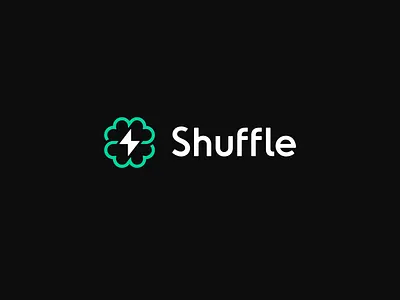 Shuffle brain brand branding casino clever design font green identity illustration letter logo logotype monogram shuffle space сryptocurrency