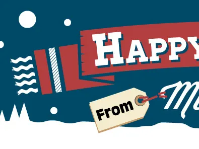 Holiday Banner banner christmas holiday illustration scarf snow vector xmas