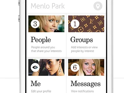 ShoutFlow / New concept clean iphone menu mobile retina shoutflow ui