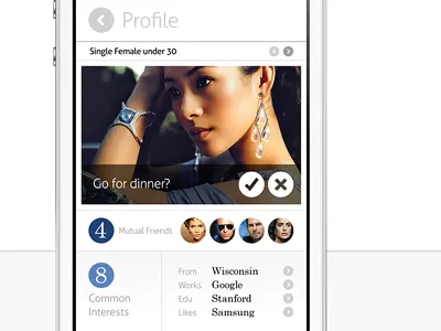 ShoutFlow / Sneak Peak circle clean iphone mobile profile retina shoutflow simple simplicity ui user