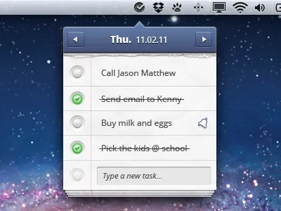 Todo tab app - OSX - app check desktop field lion osx reminder tab tasks todo ui ux