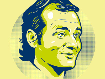 Bill Murphy, Ladies & Gentlemen. bill comedy film gallery hero illustration legend movies murray portrait poster print screen print television tv vector