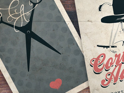 Stylist Cards print type typography vintage
