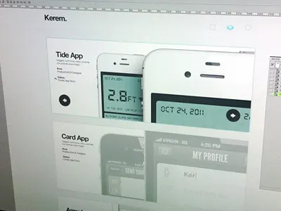 Works page buttons design helvetica minimal mobile navigation portfolio slide ui ux web white works