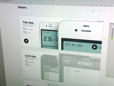 Works page buttons design helvetica minimal mobile navigation portfolio slide ui ux web white works
