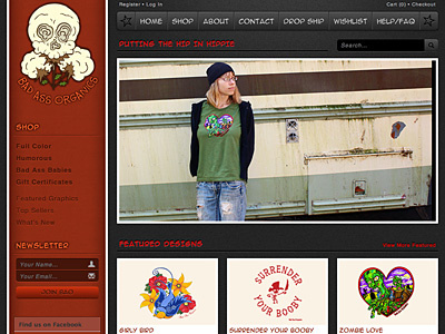 BAO Home Page clothing ecommerce home page organic
