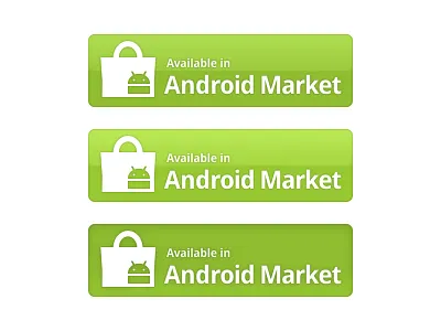 Android Market Button (PSD included) android android market button file photoshop psd template wrapp