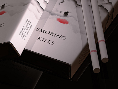 Nameless cigarettes 3d 3d design blackwhite branding cigarettes design graphic design illustration minimal packaging packaging design