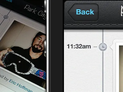 iOS Time Line for iPhone app apple ios iphone mobile mobile design retina social time line