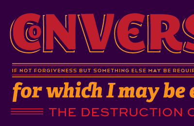 Agnostic Prayer typography