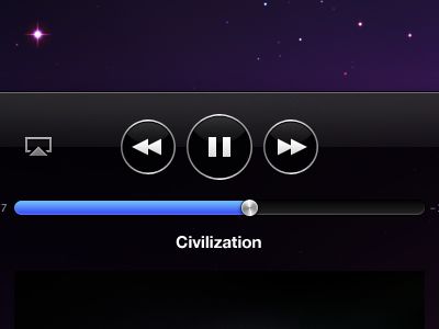 black pearl iTunes concept black concept coverflow itunes pearl redesign shiny ui