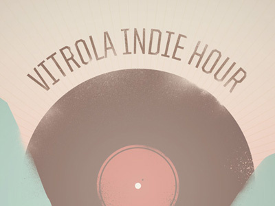 Vitrola Indie Hour 70s lettering print typography vintage woods