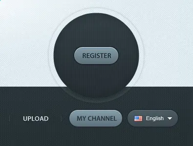 vidifolio - buttons abu dhabi buttons channel dropdown dubai emirates flat design freelance designer language my register uae ui upload user experience user interface ux wireframes